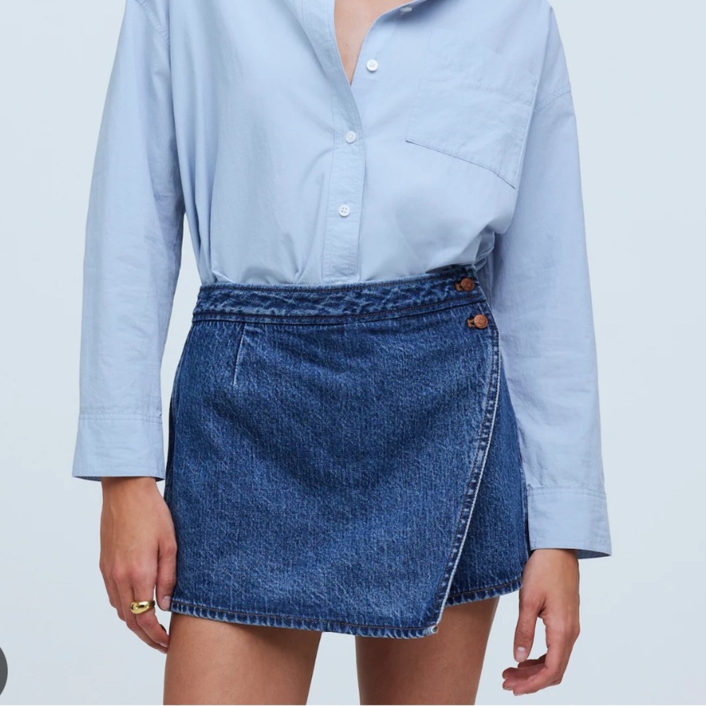Madewell denim skort